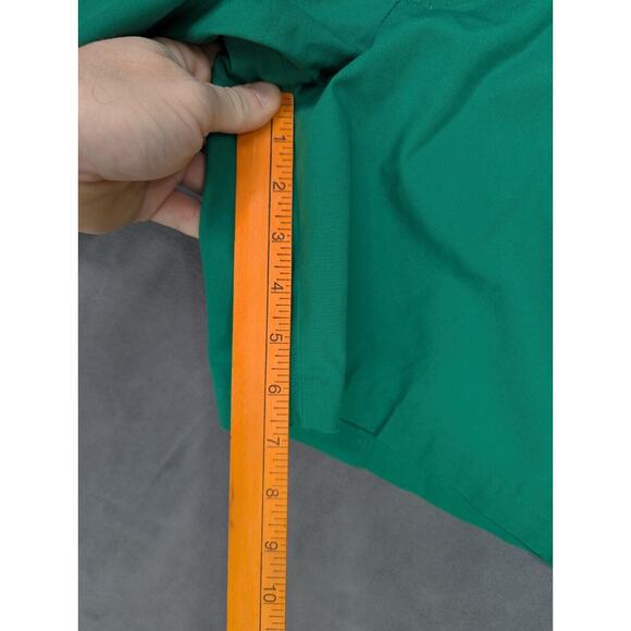 Idle Time Shorts Mens 36 Green Chino Mid Rise Hook Eye Flat Front Slash Pocket - Picture 4 of 8